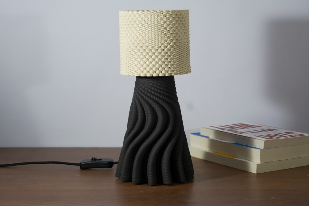 Dottedwave -3D Printed Lamp
