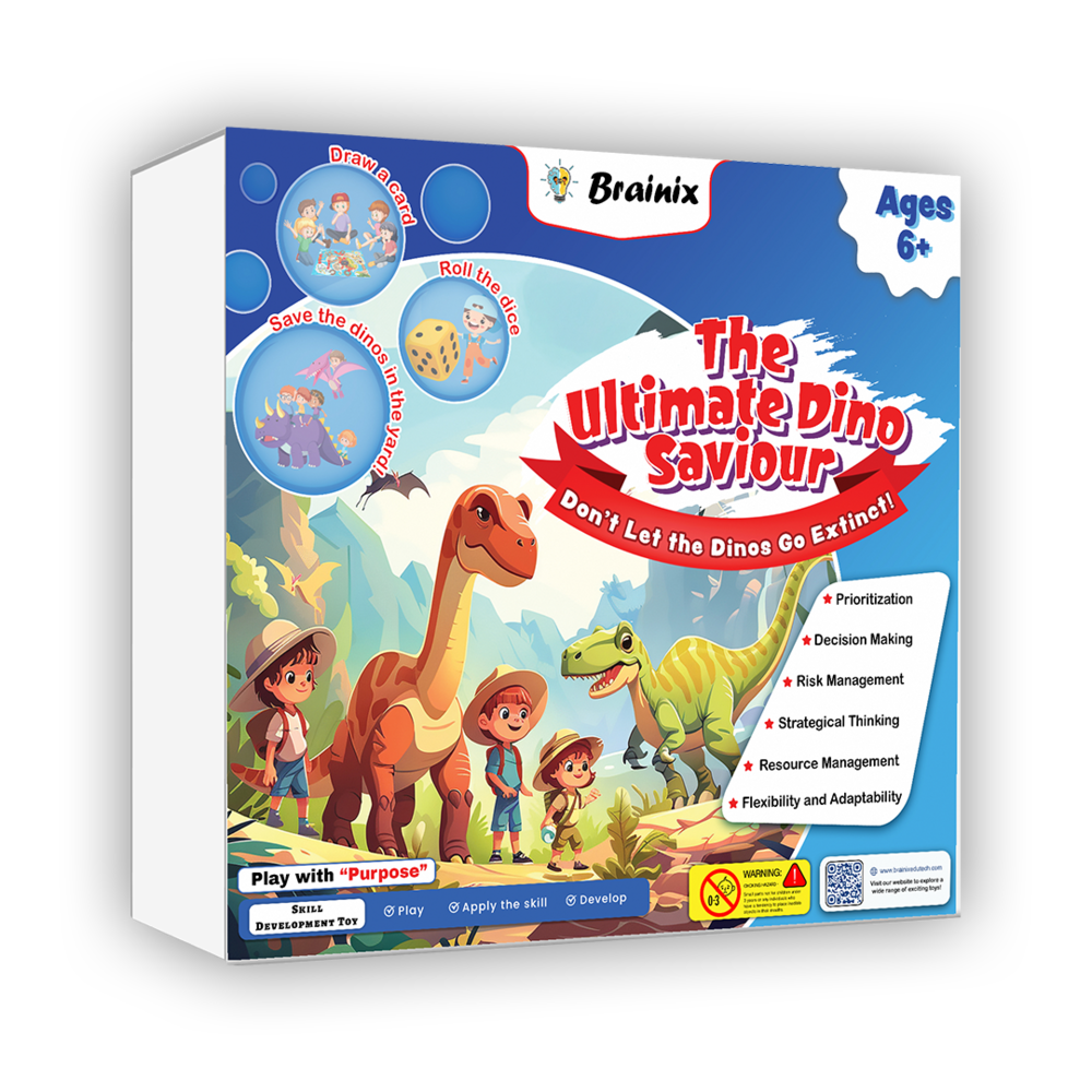 The Ultimate Dino Saviour Board Game | 2-in-1 Memory & Survival Game | 6+ Years