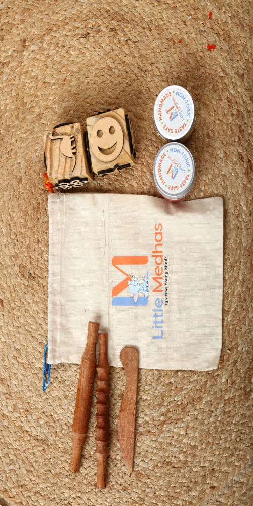 Play Dough tool kit - Neem Wood