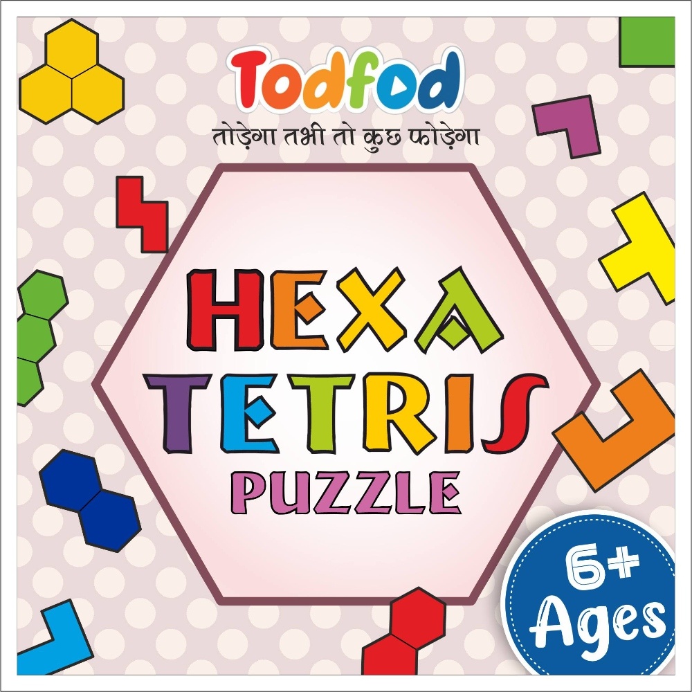 Todfod Wooden Hexatetris Puzzle Toy