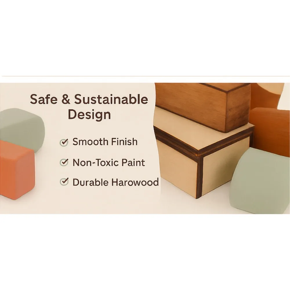 Wooden Montessori Shape Sorter Box for Toddlers – Safe & Educational Play